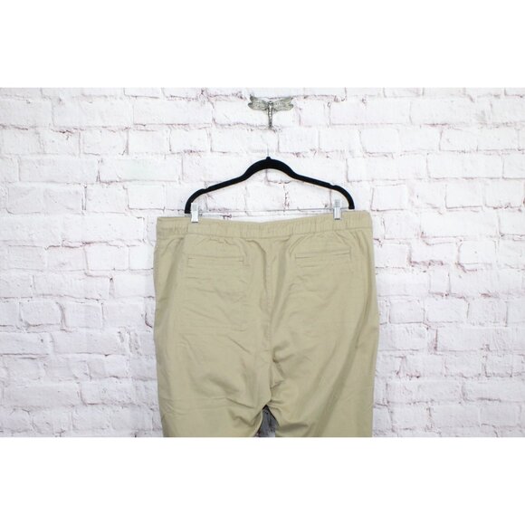 LL Bean Comfort Stretch Dock Pants Classic Fit Straight Leg Khaki XXL 34" - Picture 8 of 10